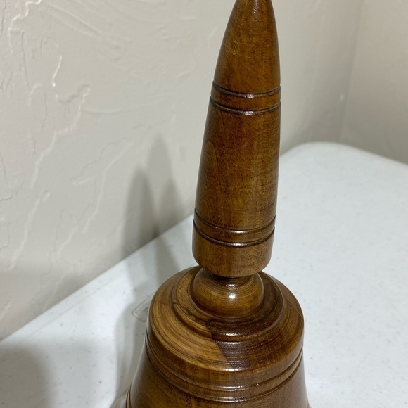 Vintage Wooden Musical Bell 9.5” x 5” EC - Picture 5 of 10